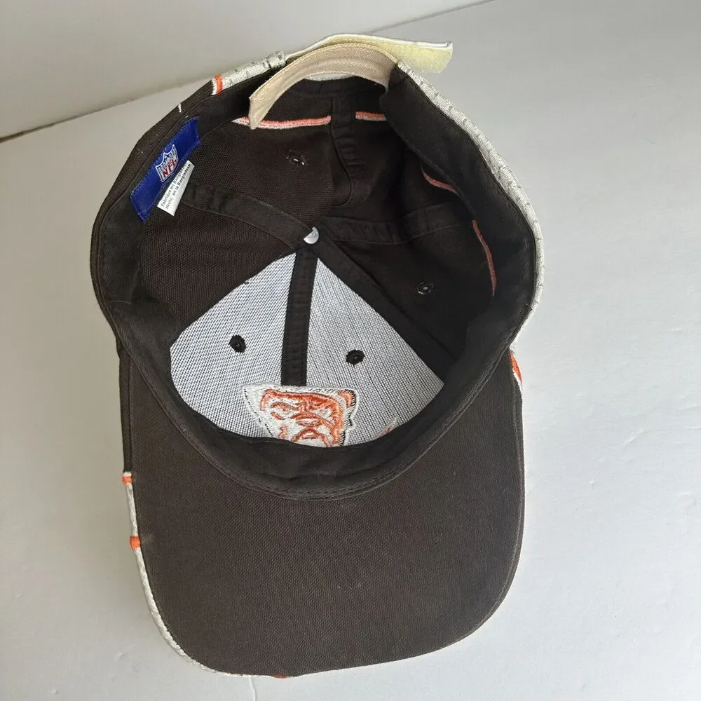 CLEVELAND BROWNS Football VINTAGE Hat REEBOK One Size Cap NFL‎ White